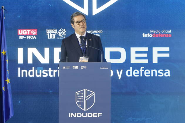 King Felipe VI Closes the Indudef 2026 Defense Industry Congress in Córdoba The president of the Spanish Confederation of Business Organizations (CEOE), Antonio Garamendi, speaks at the closing ceremony of the Indudef 2026 Defense Industry Congress on October 9, 2026, in Córdoba, Andalusia, Spain. Over the course of three days, Indudef has brought together companies involved in defense, technology, and innovation, in addition to panel discussions, professional meetings, and spaces designed to foster collaboration and networking. OCTOBER 9, 2026 Córdoba, Andalusia, Spain Córdoba, Andalusia, Spain Spain Copyright: xMaderoxCuberox 7831699