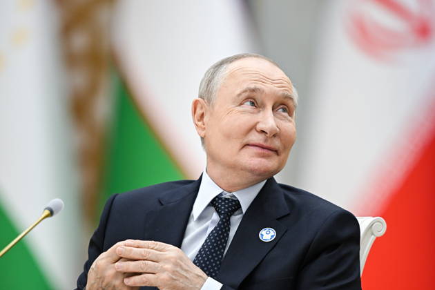 TURKMENISTAN, BALKAN PROVINCE - OCTOBER 9, 2026: Russia s President Vladimir Putin attends an expanded meeting of the CIS Council of Heads of State in Turkmenbashi Turkmenistan  - ZUMAt113 20261009_zaa_t113_526 Copyright: xSergeixBobylevx