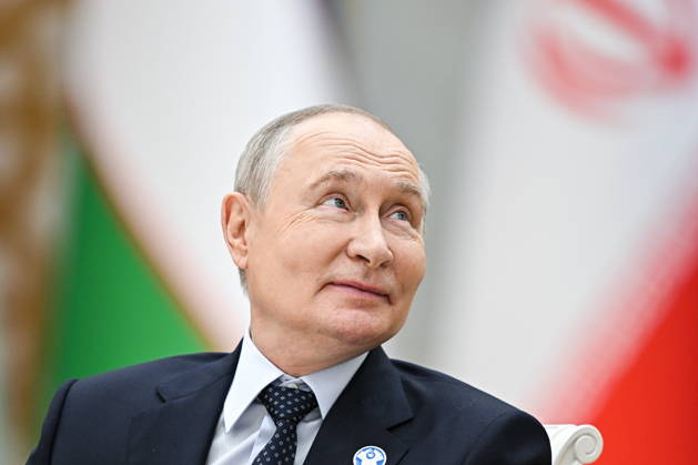 TURKMENISTAN, BALKAN PROVINCE - OCTOBER 9, 2026: Russia s President Vladimir Putin attends an expanded meeting of the CIS Council of Heads of State in Turkmenbashi Turkmenistan  - ZUMAt113 20261009_zaa_t113_527 Copyright: xSergeixBobylevx