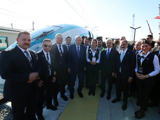 Turkish President Recep Tayyip Erdogan KIRKLARELI, TURKIYE - OCTOBER 9: (----EDITORIAL USE ONLY - MANDATORY CREDIT - TURKISH PRESIDENCY MURAT KULA HANDOUT - NO MARKETING NO ADVERTISING CAMPAIGNS - DISTRIBUTED AS A SERVICE TO CLIENTS----) Turkish President Recep Tayyip Erdogan attends the Cerkezkoy-Kapikule High-Speed Railway Line Opening Ceremony in Kirklareli, Turkiye on October 9, 2026. TUR Presidency Murat Kula Anadolu Kirklareli Turkey. Editorial use only. Please get in touch for any other usage.  Copyright: x2026xAnadoluxTURxPresidencyx xMuratxKulax
