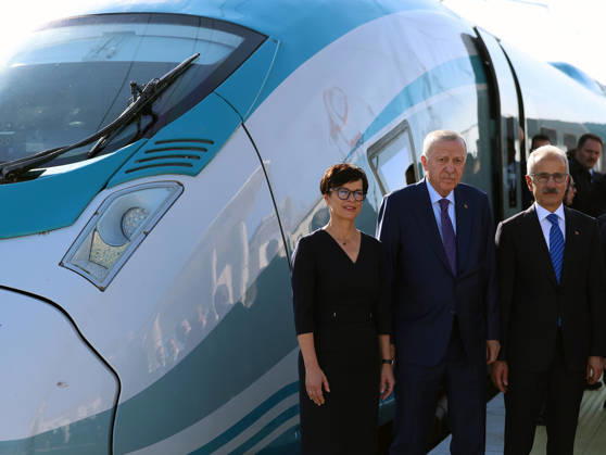 Turkish President Recep Tayyip Erdogan KIRKLARELI, TURKIYE - OCTOBER 9: (----EDITORIAL USE ONLY - MANDATORY CREDIT - TURKISH PRESIDENCY MURAT KULA HANDOUT - NO MARKETING NO ADVERTISING CAMPAIGNS - DISTRIBUTED AS A SERVICE TO CLIENTS----) Turkish President Recep Tayyip Erdogan attends the Cerkezkoy-Kapikule High-Speed Railway Line Opening Ceremony in Kirklareli, Turkiye on October 9, 2026. TUR Presidency Murat Kula Anadolu Kirklareli Turkey. Editorial use only. Please get in touch for any other usage.  Copyright: x2026xAnadoluxTURxPresidencyx xMuratxKulax