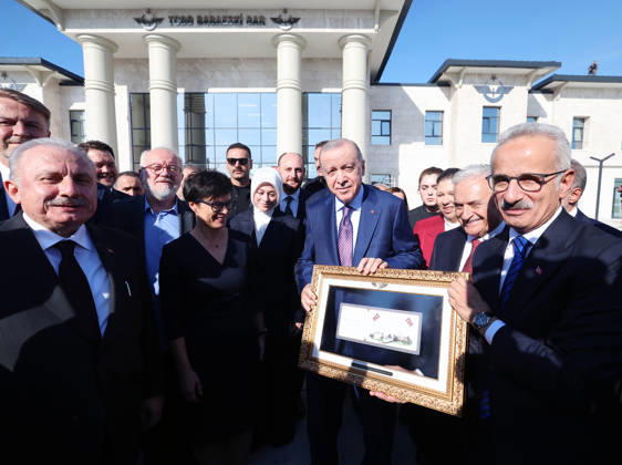 Turkish President Recep Tayyip Erdogan KIRKLARELI, TURKIYE - OCTOBER 9: (----EDITORIAL USE ONLY - MANDATORY CREDIT - TURKISH PRESIDENCY MURAT KULA HANDOUT - NO MARKETING NO ADVERTISING CAMPAIGNS - DISTRIBUTED AS A SERVICE TO CLIENTS----) Turkish President Recep Tayyip Erdogan attends the Cerkezkoy-Kapikule High-Speed Railway Line Opening Ceremony in Kirklareli, Turkiye on October 9, 2026. Turkish Presidency Murat Kula Handout Anadolu Kirklareli Turkey. Editorial use only. Please get in touch for any other usage.  Copyright: x2026xAnadoluxTurkishxxPresidencyx xMuratxKulax xHandoutx