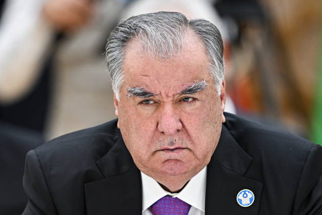 TURKMENISTAN, BALKAN PROVINCE - OCTOBER 9, 2026: Tajikistan s President Emomali Rahmon attends an expanded meeting of the CIS Council of Heads of State in Turkmenbashi Turkmenistan  - ZUMAt113 20261009_zaa_t113_566 Copyright: xSergeixBobylevx