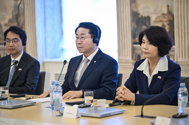 Croatian PM Plenkovic meets South Korean parliament speaker Croatian Prime Minister Andrej Plenkovic met with Cho Jeong-sik, Speaker of the National Assembly of the Republic of Korea, at the Banski dvori government headquarters in Zagreb, Croatia on October 9, 2026.  NevaxZganec PIXSELL