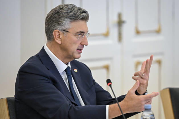 Croatian PM Plenkovic meets South Korean parliament speaker Croatian Prime Minister Andrej Plenkovic met with Cho Jeong-sik, Speaker of the National Assembly of the Republic of Korea, at the Banski dvori government headquarters in Zagreb, Croatia on October 9, 2026.  NevaxZganec PIXSELL
