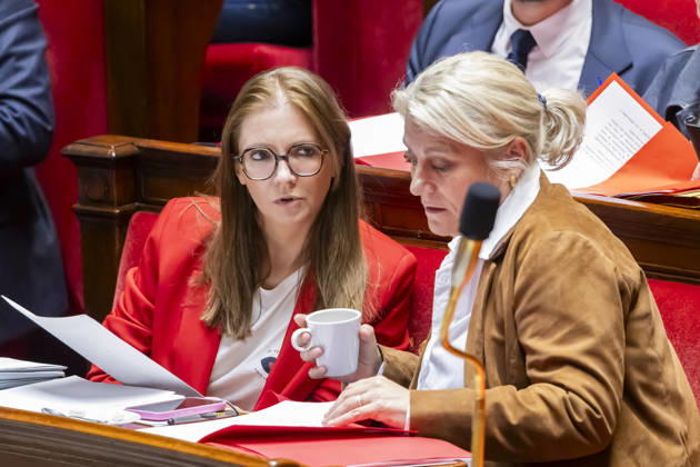Paris, France le 9 Octobre, 2026 - Examen en seance a l assemblee nationale de la proposition de loi apportant une reponse integrale au phenomene des violences sexuelles et sexistes contre les femmes et les enfants - Stephanie Rist, Aurore Berge POLITIQUE, ASSEMBLEE NATIONALE, EXAMEN DE LOI, LEGISLATIF, LOI INTEGRALE, VIOLENCES SEXUELLES  Copyright: xVincentxIsorex
