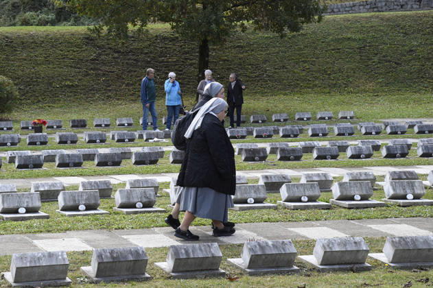 IPA89467076 - Longarone, October 9, 2026. The 63rd anniversary of the Vajont disaster at the Fortogna Cemetery  Copyright: xGianxPaoloxPeronax xx IPA89467076