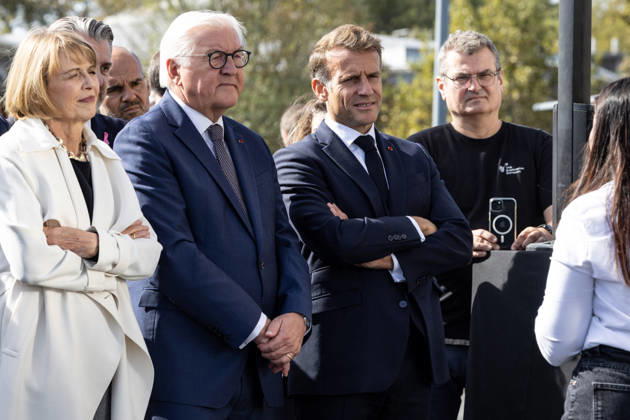Emmanuel Macron, President of the French Republic, and Frank-Walter Steinmeier, Federal President of Germany, visited the Franco-German company The Exploration Company in Le Haillan, on October 9, 2026, during the German president’s visit to France. Margot Le Gonidec Pool, Bestimage. French President Emmanuel Macron and German President Frank-Walter Steinmeier visit The Exploration Company, a Franco-German space company in Le Haillan, Gironde, France, on October 9, 2026. Le Haillan, France Copyright: xMargotxLexGonidecx xPoolx xBestimagexMargotxLexGonidecx xPoolx xBestimagex