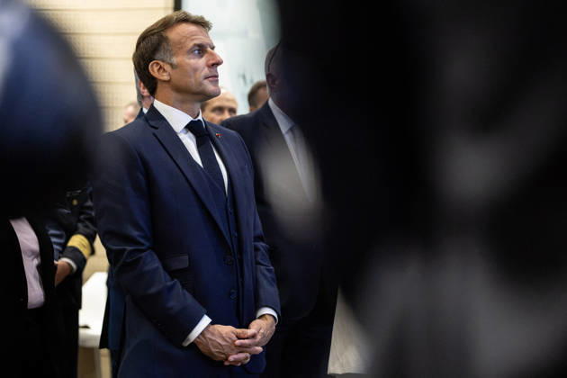 French President Emmanuel Macron and German President Frank Walter Steinmeier visit the Laser Mégajoule research facility operated by the French Alternative Energies and Atomic Energy Commission (CEA). The facility is part of France’s nuclear deterrence simulation program, located in Le Barp, France, on October 9, 2026. Margot Le Gonidec, Pool Bestimage, Le Barp, France  Copyright: xMargotxLexGonidecx xPoolx xBestimagexMargotxLexGonidecx xPoolx xBestimagex