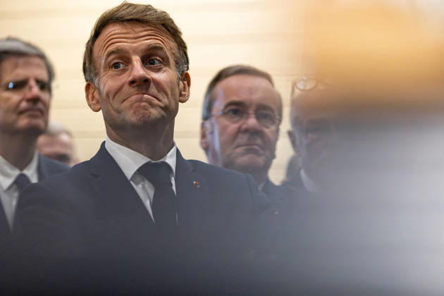 French President Emmanuel Macron and German President Frank Walter Steinmeier visit the Laser Mégajoule research facility operated by the French Alternative Energies and Atomic Energy Commission (CEA). The facility is part of France’s nuclear deterrence simulation program, located in Le Barp, France, on October 9, 2026. Margot Le Gonidec, Pool Bestimage, Le Barp, France  Copyright: xMargotxLexGonidecx xPoolx xBestimagexMargotxLexGonidecx xPoolx xBestimagex