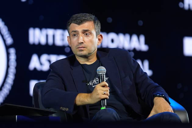Selcuk Bayraktar speaks at The Future Starts Here: Technology, Space and the Next Generation panel ANTALYA, TURKIYE - OCTOBER 09: Chairman of the Board of Trustees of the T3 Foundation and Chairman of the Board of Baykar Selcuk Bayraktar delivers a speech during the The Future Starts Here: Technology, Space and the Next Generation panel at the 77th International Astronautical Congress (IAC 2026), organized by the International Astronautical Federation (IAF) under the coordination of the Ministry of Industry and Technology and co-hosted by the Turkish Space Agency (TUA) and SAHA Istanbul, at the NEST Congress Center in Antalya, Turkiye, on October 9, 2026. Beyza Comert Anadolu Antalya Turkey. Editorial use only. Please get in touch for  Copyright: x2026xAnadoluxBeyzaxComertx