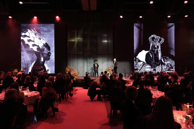 GOTHENBURG, SWEDEN 20261009 Zanele Muholi from South Africa accepts the Hasselblad Award, an international photography prize, at a ceremony at World of Volvo GOTHENBURG, SWEDEN x9200x  Copyright: xBjörnxLarssonxRosvall TTx HASSELBLADSPRISET 2026 pGEc7mLG_tI