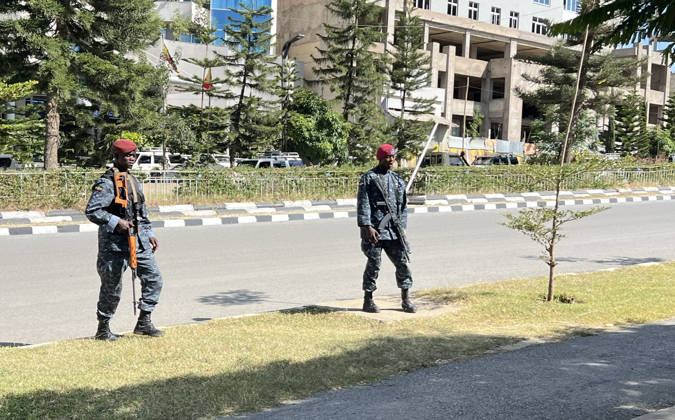 Ethiopian pro-government forces patrol streets of Mekelle MEKELLE, ETHIOPIA - OCTOBER 09 : Pro-government Ethiopian forces patrol the streets after regaining control of the regional capital following the withdrawal of the Tigray People s Liberation Front (TPLF) forces, in Tigray region, Ethiopia on October 09, 2026. Stringer Anadolu Mekelle Ethiopia. Editorial use only. Please get in touch for any other usage.  Copyright: x2026xAnadoluxStringerx