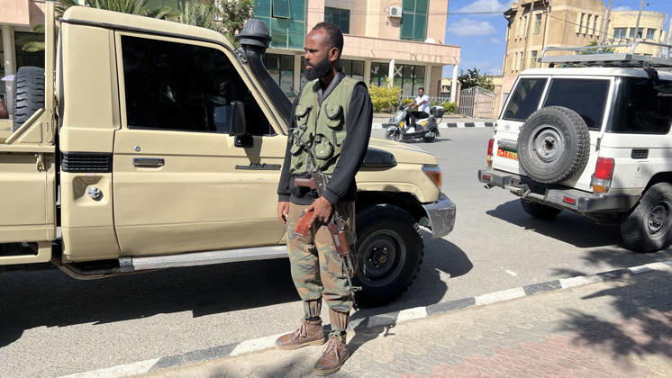 Ethiopian pro-government forces patrol streets of Mekelle MEKELLE, ETHIOPIA - OCTOBER 09 : Pro-government Ethiopian forces patrol the streets after regaining control of the regional capital following the withdrawal of the Tigray People s Liberation Front (TPLF) forces, in Tigray region, Ethiopia on October 09, 2026. Stringer Anadolu Mekelle Ethiopia. Editorial use only. Please get in touch for any other usage.  Copyright: x2026xAnadoluxStringerx