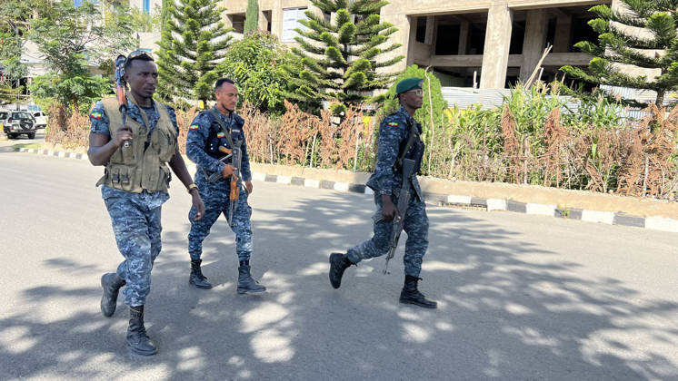 Ethiopian pro-government forces patrol streets of Mekelle MEKELLE, ETHIOPIA - OCTOBER 09 : Pro-government Ethiopian forces patrol the streets after regaining control of the regional capital following the withdrawal of the Tigray People s Liberation Front (TPLF) forces, in Tigray region, Ethiopia on October 09, 2026. Stringer Anadolu Mekelle Ethiopia. Editorial use only. Please get in touch for any other usage.  Copyright: x2026xAnadoluxStringerx