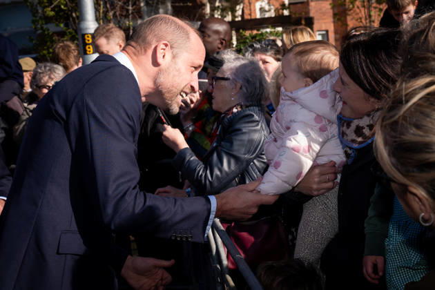 Royal visit to Belfast The Prince of Wales meets members of the public after a visit to The Commons in South Belfast, a project to transform a church on the Ormeau Road into a community centre. Picture date: Friday October 9, 2026., Credit:Avalon.red PA ROTA - B68 Avalon UK, Belfast  Copyright: xAvalon.redx xPAxROTAx-xB68x xAvalonx 1141818001