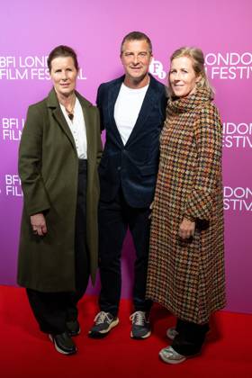 October 9, 2026, London, United Kingdom: (L-R), Guest with Bear Grylls (centre) and Shara Grylls attend the In The Shadows Screening during the 70th BFI London Film Festival at Vue West End.Cast and guests attend In The Shadows Screening during the 70th BFI London Film Festival at Vue West EndÃ‚ , London London United Kingdom - ZUMAs197 20261009_aaa_s197_098 Copyright: xPhilxLewisx