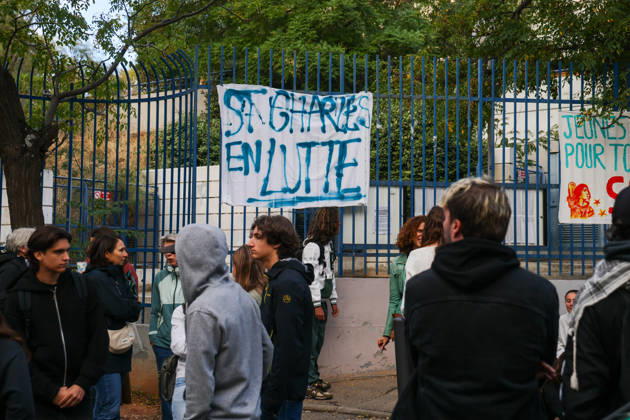 High school blockades by students here at LycÃ e St Charles in Marseille. - 09 11 2026 - France Bouches-du-Rhone Marseille -  SylvainxRostaingx xLexPictorium LePictorium_0342763