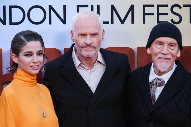 Premiere Of Wild Horse Nine on Friday 9 October 2026 Mariana Di Girolamo, Martin Mcdonagh, John Malkovich attends the red carpet for Premiere Of Wild Horse Nine screening during the London Film Festival 2026 on Friday 9 October 2026 at Royal Festival Hall, London. ., Credit:Julie Edwards Avalon  Copyright: xJuliexEdwardsx xAvalonx 1141826727