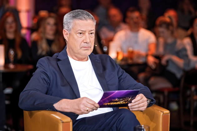 MDR - Riverboat. Moderator Joachim Llambi anläßlich der Aufzeichnung der MDR - Talkshow Riverboat am 09.10.2026 in der Mediacity Leipzig. 20261009SFL0049