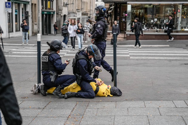 Brief clashes erupt during student gathering in Nancy NANCY, FRANCE - OCTOBER 9: A small group of students gather as brief confrontations occur following tensions at the scene. in Nancy, France, on October 9, 2026. Mohamad Saeed Anadolu Nancy France. Editorial use only. Please get in touch for any other usage.  Copyright: x2026xAnadoluxMohamadxSaeedx