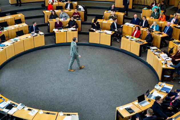 09.10.2026, GER, News Politik, 8.Wahlperiode, 58.Plenarsitzung im Plenarsaal Thüringer Landtag, Wahl zum Vizepräsidenten des Thüringer Landtag Steffen Quasebarth (Thüringen.Gerecht) wird im zweiten Wahlgang zum Vizepräsidenten des Thüringer Landtag gewählt 99096 Erfurt Thueringer Landtag Thüringen Deutschland
