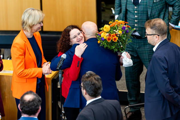 09.10.2026, GER, News Politik, 8.Wahlperiode, 58.Plenarsitzung im Plenarsaal Thüringer Landtag, Wahl zum Vizepräsidenten des Thüringer Landtag Steffen Quasebarth (Thüringen.Gerecht) wird im zweiten Wahlgang zum Vizepräsidenten des Thüringer Landtag gewählt 99096 Erfurt Thueringer Landtag Thüringen Deutschland