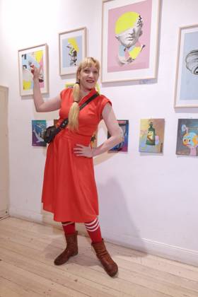 M.A.R.X-Bande Lady electric Ausstellung der M.A.R.X-Bande, Glogauer Straße 16, Berlin, Datum: 09.10.2026 Copyright: xEventpress Kratschx