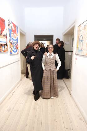 M.A.R.X-Bande Nellie Thalbach, Anna Thalbach Ausstellung der M.A.R.X-Bande, Glogauer Straße 16, Berlin, Datum: 09.10.2026 Copyright: xEventpress Kratschx
