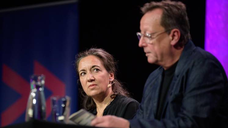 Essen: Nein sagen mit Matthias Brandt und Ruth Hoffmann bei der Lit.Ruhr ** NUR FÜR REDAKTIONELLE ZWECKE ** EDITORIAL USE ONLY **<p>Matthias Brandt und Ruth Hoffmann am Freitag, den 9. Oktober 2026, auf Zeche Zollverein in Essen-Katernberg. Deutschland NRW Essen Copyright: UwexErnst