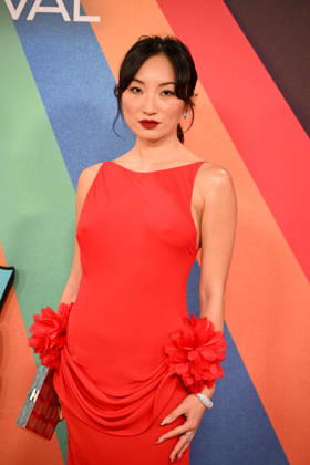 Cast attend the I Love Boosters premiere during the 70th BFI London Film Festival held at BFI Southbank, London Featuring: Poppy Liu Where: London, United Kingdom When: 09 Oct 2026 Credit: Cover Images EDITORIAL USE ONLY. NOT FOR USE BY NEWSPAPERS BASED IN THE UK. Copyright: xx coverimg56081929