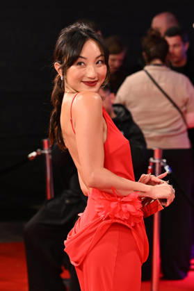 Cast attend the I Love Boosters premiere during the 70th BFI London Film Festival held at BFI Southbank, London Featuring: Poppy Liu Where: London, United Kingdom When: 09 Oct 2026 Credit: Cover Images EDITORIAL USE ONLY. NOT FOR USE BY NEWSPAPERS BASED IN THE UK. Copyright: xx coverimg56081942