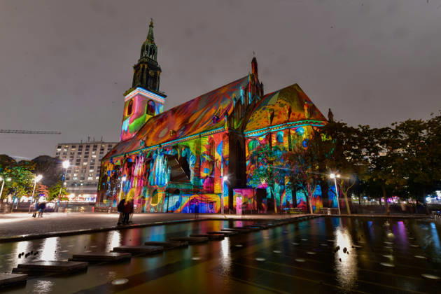Festival of Lights 2026 Festival of Lights ** NUR FÜR REDAKTIONELLE ZWECKE ** EDITORIAL USE ONLY ** Festival of Lights 2026 an der Marienkirche Berlin Berlin Deutschland _JK17084