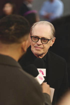 October 9, 2026, London, England, United Kingdom: STEVE BUSCEMI in an interview while attending the red carpet at the premier of wild horse nine at the BFI London Film Festival in london on October 9th London United Kingdom - ZUMAg279 20261009_zip_g279_001 Copyright: xAlessandroxGalatolix