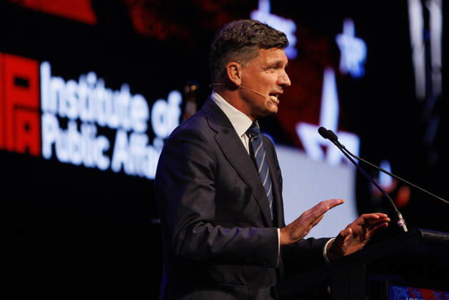 CPAC NATIONAL CONFERENCE 2026, Leader of the Opposition Angus Taylor speaks during the 2026 Conservative Political Action Network (CPAC) national conference at the Royal International Convention Centre in Brisbane, Saturday, October 10, 2026. ( NO ARCHIVING BRISBANE QUEENSLAND Australia  Copyright: xRUSSELLxFREEMANx 20261010153342607048