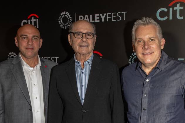 October 9, 2026, New York, New York, United States: (L-R) Marcos Siega, Clyde Phillips and Scott Reynolds attend.Paramount+ s Dexter: Resurrection and Dexter Franchise 20th Anniversary screening during PaleyFest NY 2026 at The Paley Museum on October 09, 2026 in New York City. New York United States  - ZUMAs197 20261009_aaa_s197_348 Copyright: xRonxAdarx