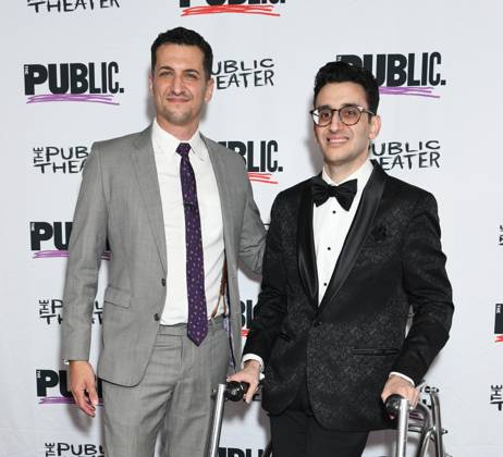 Danny Sharron, Ryan J. Haddad at arrivals for GOOD TIME CHARLIE Opening Night, The Public Theater, New York, NY, October 09, 2026. Photo By: Quoin Pics Everett Collection GOOD TIME CHARLIE Opening Night PUBLICATIONXNOTxINxCANxCHNxFRAxITAxJPNxNORxPOLxRUSxESPxUKxUSA