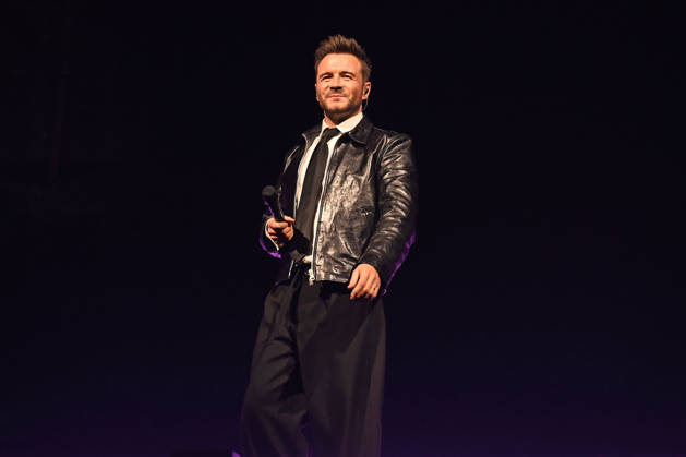 Westlife performing during the 25th Anniversary Tour LONDON, ENGLAND - OCTOBER 09: Shane Filan of ˜Westlife™ performing during the 25th Anniversary Tour at O2 Arena on October 09 in London, England. CAP MAR MAR Great Britain Copyright: xMartinxHarris CapitalxPicturesx