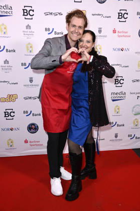 Johannes Heinrichs und Nadja Jo Klapper bei der Gala der Kinderschutzengel im Spindler & Klatt. Berlin, 09.10.2026