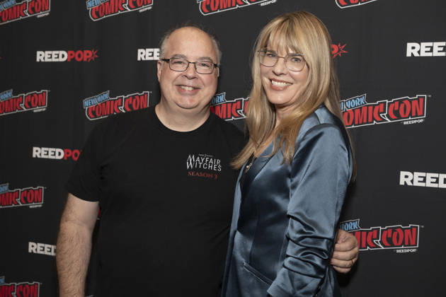 October 9, 2026, New York, New York, USA: THOMAS SCHNAUZ and ESTA SPALDING attend the press room for Anne Riceâ€⠢s Mayfair Witches on AMC Plus during New York Comic Con at Jacob Javits Convention Center in New York. 9 October 2026 New York USA - ZUMAa265 20261009_zep_a265_056 Copyright: xEricxAcquayex