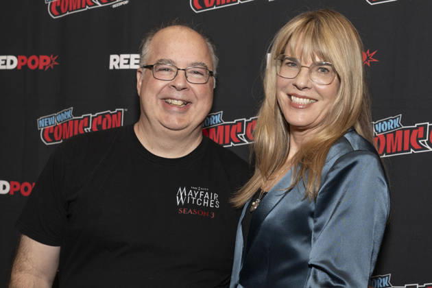 October 9, 2026, New York, New York, USA: THOMAS SCHNAUZ and ESTA SPALDING attend the press room for Anne Riceâ€⠢s Mayfair Witches on AMC Plus during New York Comic Con at Jacob Javits Convention Center in New York. 9 October 2026 New York USA - ZUMAa265 20261009_zep_a265_057 Copyright: xEricxAcquayex