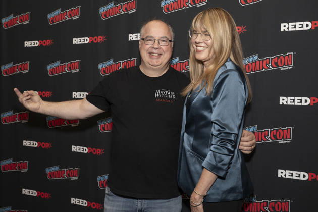 October 9, 2026, New York, New York, USA: THOMAS SCHNAUZ and ESTA SPALDING attend the press room for Anne Riceâ€⠢s Mayfair Witches on AMC Plus during New York Comic Con at Jacob Javits Convention Center in New York. 9 October 2026 New York USA - ZUMAa265 20261009_zep_a265_058 Copyright: xEricxAcquayex