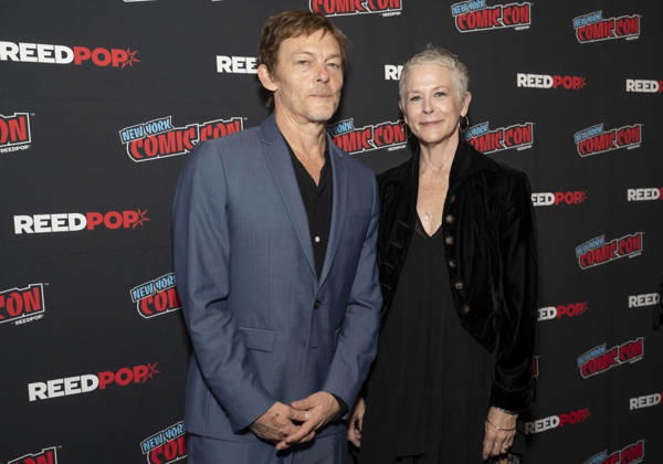 October 9, 2026, New York, New York, USA: NORMAN REEDUS and MELISSA MCBRIDE attend the press room for The Walking Dead Daryl Dixon on AMC Plus during New York Comic Con at Jacob Javits Convention Center in New York. 9 October 2026 New York USA - ZUMAa265 20261009_zep_a265_073 Copyright: xEricxAcquayex