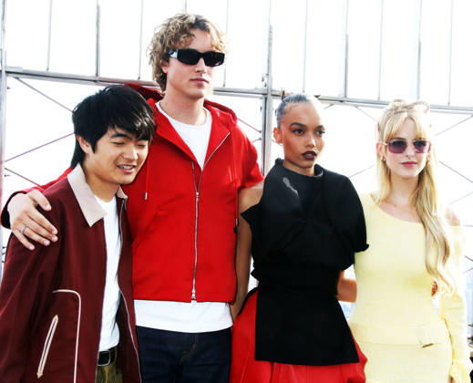 Cast of The Hunger Games: Sunrise on the Reaping visit The Empire State Building in New York Featuring: Ben Wang, Joseph Zada, Whitney Peak, McKenna Grace Where: New York City, New York, United States When: 09 Oct 2026 Credit: Roger Wong INSTARimages EDITORIAL USE ONLY. NOT FOR USE BY NEWSPAPERS BASED IN THE UK. Copyright: xx instar56081997
