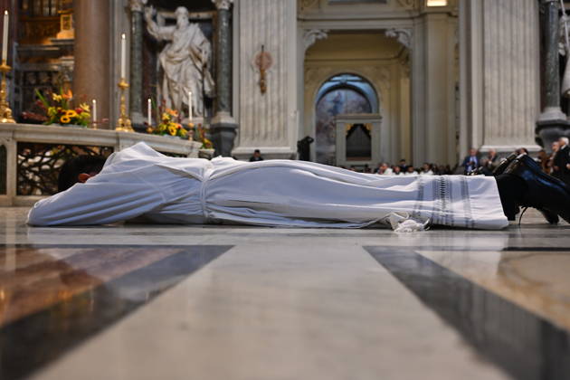 RECORD DATE NOT STATED diaconal_ordination_2026 Italy, Rome, Vatican, 2026 10 10 cardinal Baldo Reina celebrates a Mass forndiaconal ordination at st John Lateran . EDITORIAL USE ONLY - NO BOOKS Copyright: xAlessiaxGiuliani Catholicpressphotox