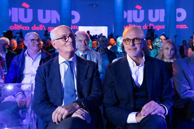 IPA89497240 - Ernesto Maria Ruffini and Franco Gabrielli during the National Assembly of the new political party PiÃ¹ Uno, held at the Salone delle Colonne in Rome  Copyright: xMatteoxNardonex xMatteoxNardonex IPA89497240