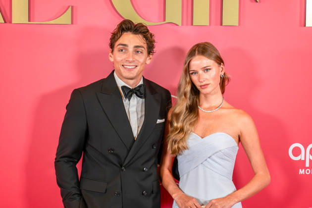 Photocall from the 2nd Global Gift Gala in Monaco: Armand Duplantis and his wife, Désiré Inglander, attend the 2nd Monaco Global Gift Gala photocall at the Hotel de Paris on October 9, 2026, in Monaco, Monaco Photo by Laurent Coust Starface 460363 2026 10 09 Monaco Monaco  Copyright: xLaurentxCoustx xStarfacex STAR_460363_094
