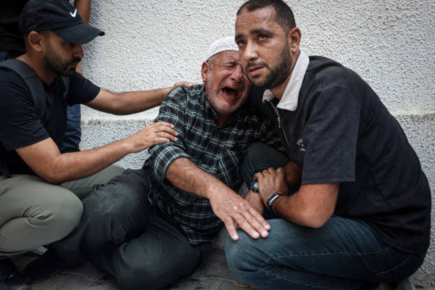 Israeli army continues attacks on Gaza despite ceasefire GAZA CITY, GAZA, PALESTINE - OCTOBER 10: Palestinians mourn after losing their loved ones in an Israeli attack on Gaza City, as Israeli army continues its attacks on the Gaza Strip despite the ceasefire, in Gaza City, Palestine, on October 10, 2026. The bodies of those killed in the attack were brought to Al-Shifa Hospital. Abdalhkem Abu Riash Anadolu Gaza City Gaza. Editorial use only. Please get in touch for any other usage.  Copyright: x2026xAnadoluxAbdalhkemxAbuxRiashx