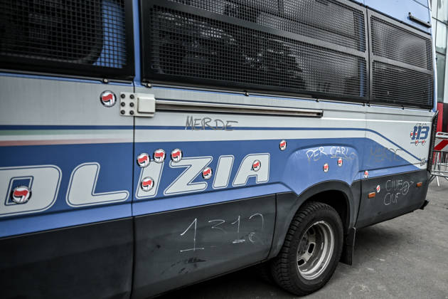 October 10, 2026, Milan, Mi, Italy: Lega Nord rally Milan safer, stop social centers. Near the Lambretta Social Center, Via Rizzoli, 10 10 2026 Milan Milan Italy  - ZUMAa289 20261010_zia_a289_097 Copyright: xNicolaxMarfisix xAgfx