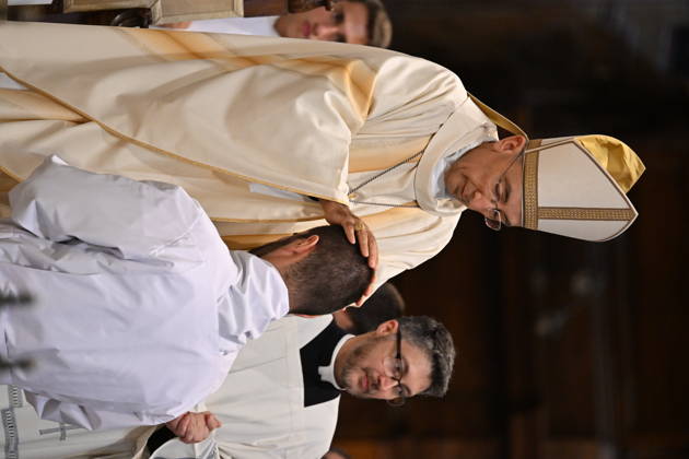 IPA89501811 - Italy, Rome, Vatican, October 10, 2026: Cardinal Baldo Reina celebrates a Mass for the ordination of deacons at St. John Lateran. Photograph by ALESSIA GIULIANI Catholic Press Photo  Copyright: xx xAlessiaxGiuliani Catholipressphox IPA89501811
